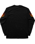 Claybourne Flaming Skull Long Sleeve Tshirt